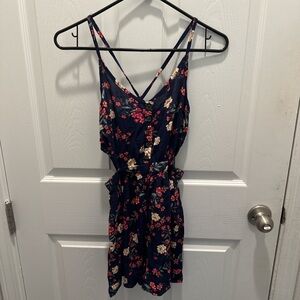American Outfitters Floral Strappy Romper